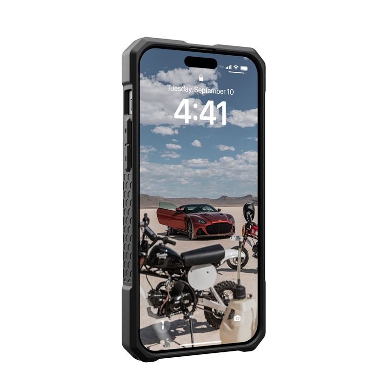 UAG iPhone 15 Plus Monarch Pro Kevlar Series Σκληρή Θήκη με MagSafe - Kevlar Black
