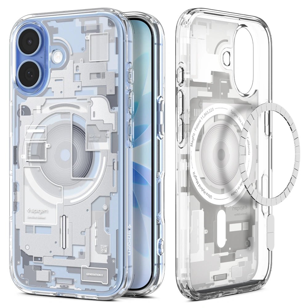 Spigen iPhone 17 - Ultra Hybrid Mag - Σκληρή Θήκη με Πλαίσιο Σιλικόνης Και MagSafe - Zero One White