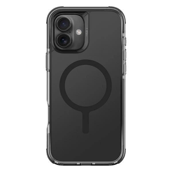 Uniq iPhone 16 Combat Magclick Σκληρή Θήκη με Πλαίσιο Σιλικόνης και MagSafe - Black