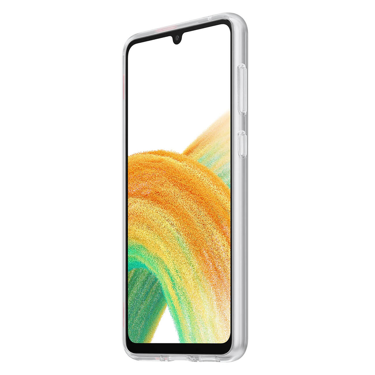 Samsung Slim Strap Cover Samsung Galaxy A33 5G Σκληρή Θήκη με Πλαίσιο Σιλικόνης - Διάφανη - EF - XA336CTEGWW