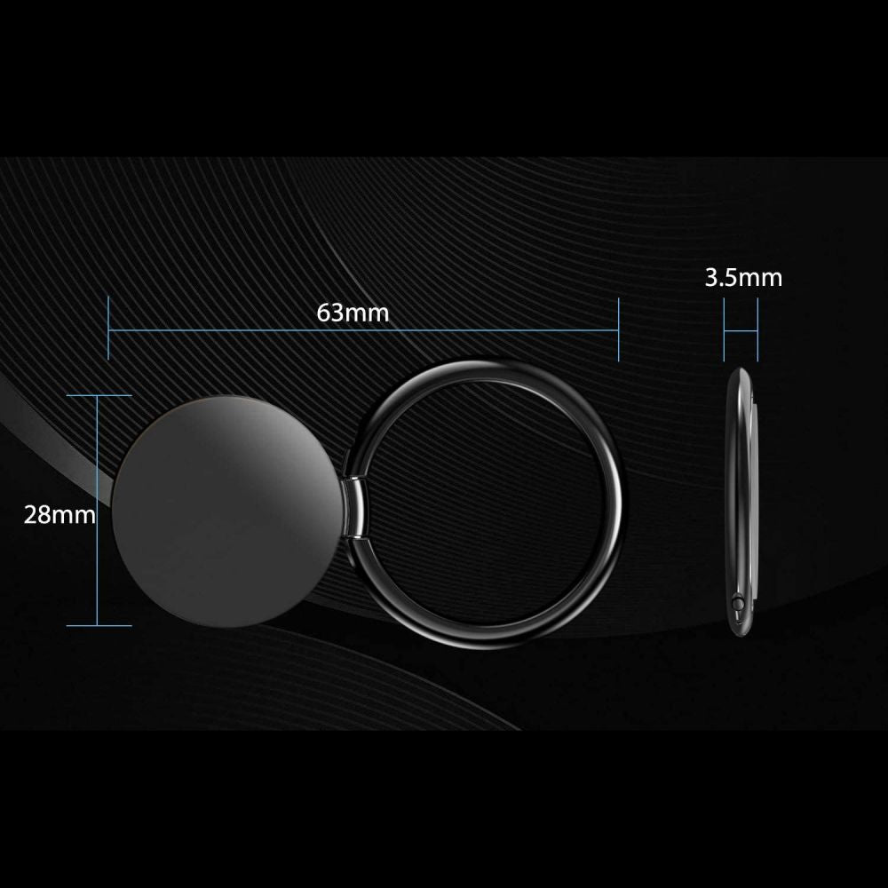 Tech - Protect Ring Holder Δαχτυλίδι Συγκράτησης Κινητού - Black