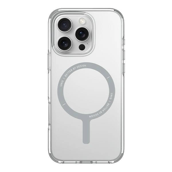 Uniq iPhone 16 Pro Clario Eco - Friendly Σκληρή Θήκη με Πλαίσιο Σιλικόνης και MagSafe - Διάφανη