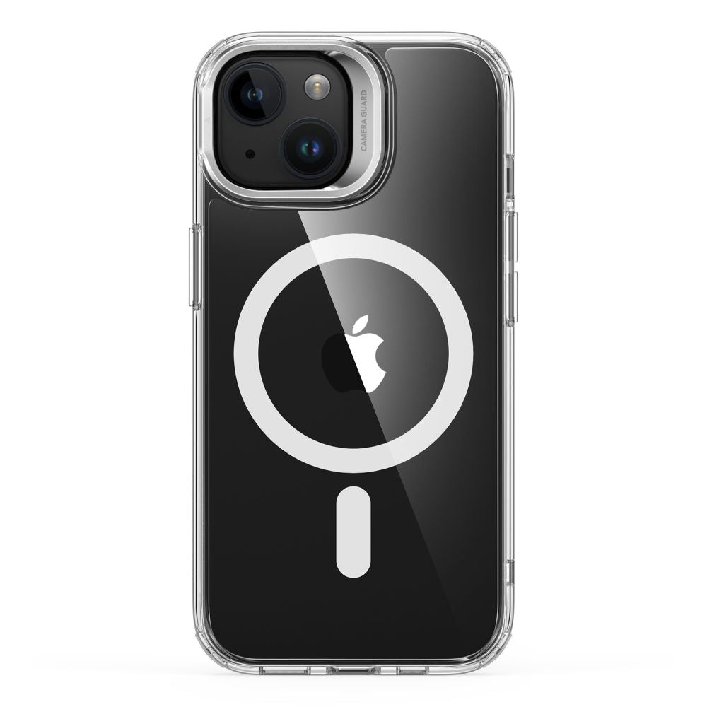 ESR iPhone 15 Classic Kickstand Halolock MagSafe Σκληρή Θήκη με Πλαίσιο Σιλικόνης και Stand - Διάφανη