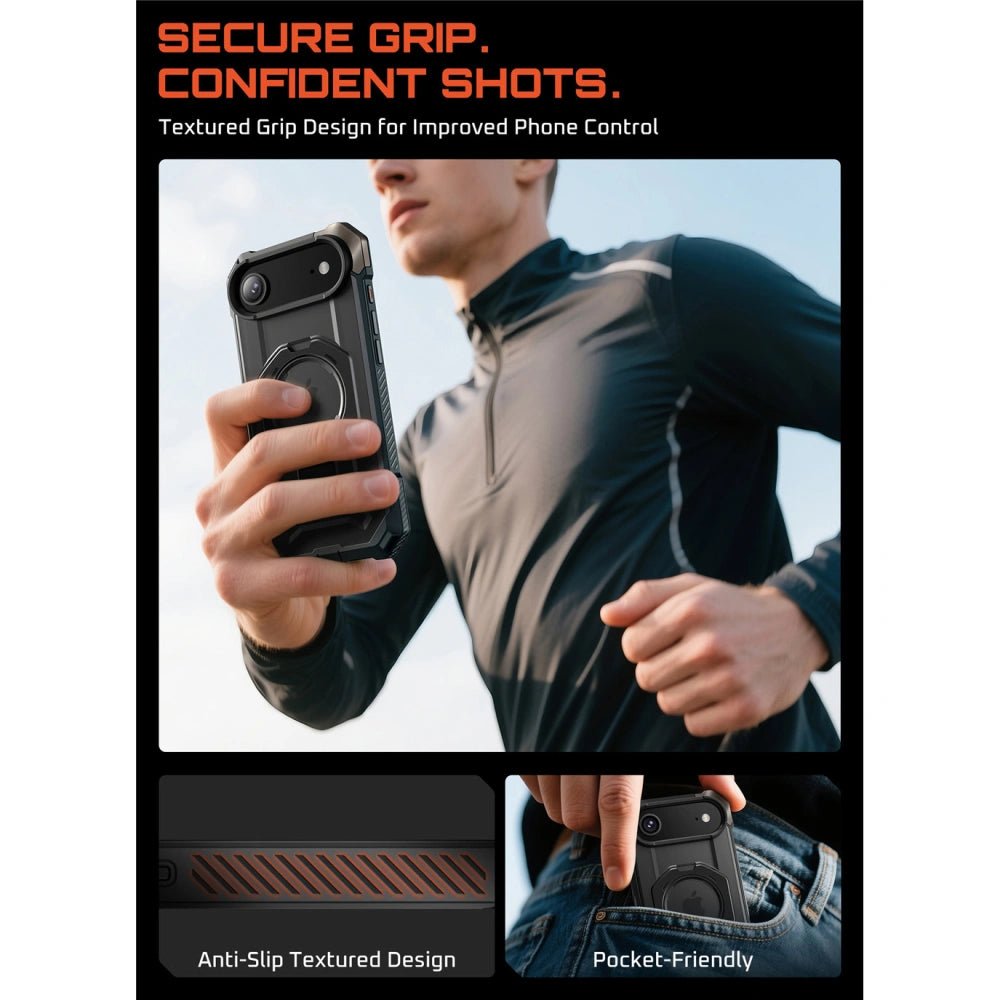 Supcase iPhone Air - UB Grip Mag - Σκληρή Θήκη με MagSafe και Stand - Black