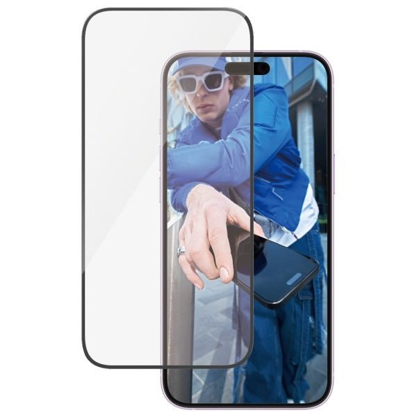 PanzerGlass iPhone 15 Plus / iPhone 16 Plus - Ultra - Wide Fit Αντιχαρακτικό Γυαλί Οθόνης με Κιτ Τοποθέτησης - Black