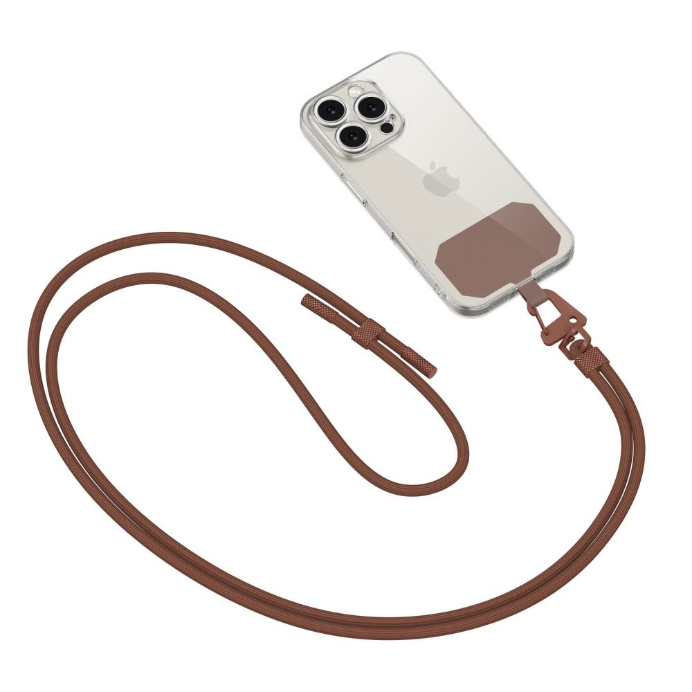 Tech - Protect C5S Rope CrossBody Strap - Universal Λουράκι για Θήκη Κινητού - Chocolate Brown
