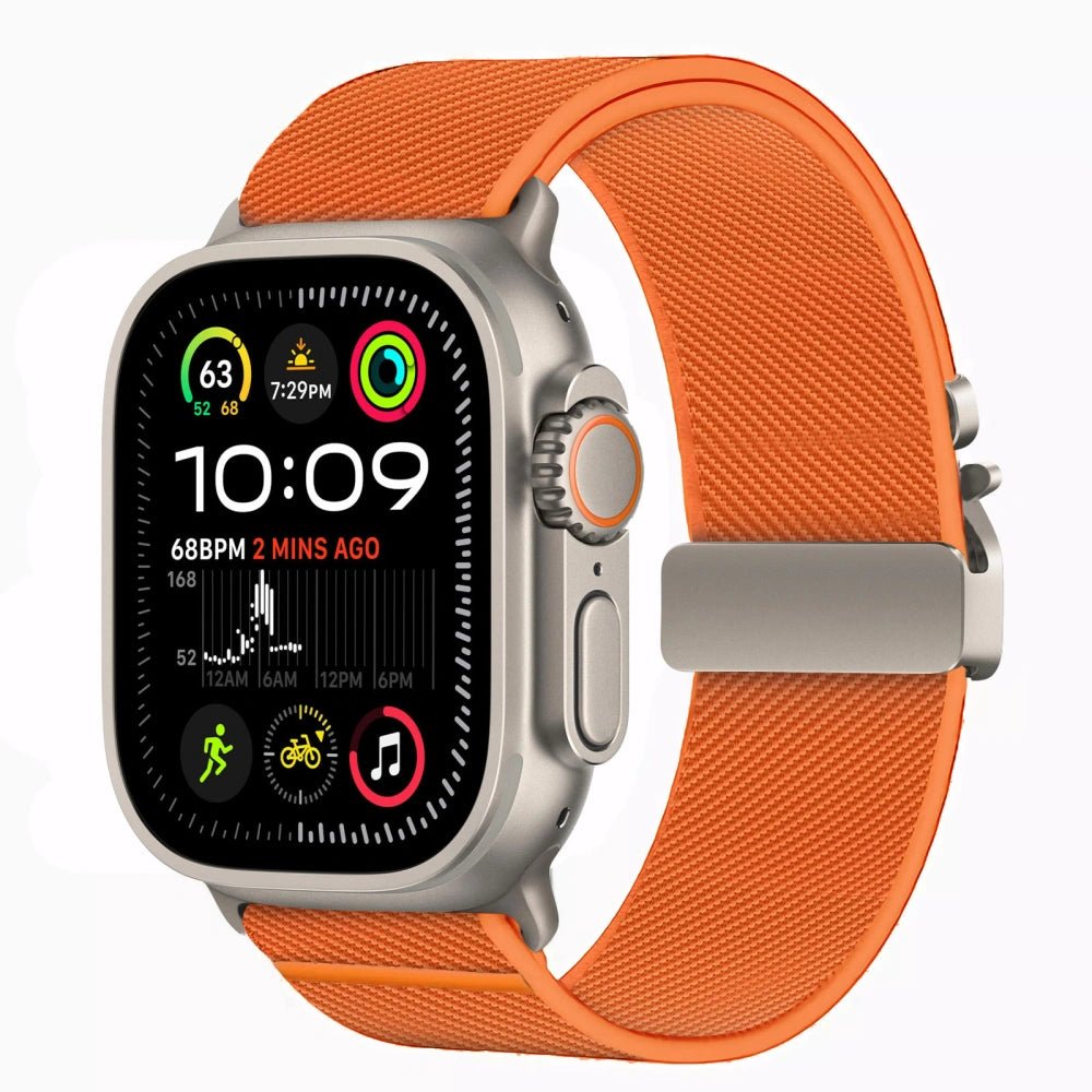 Tech - Protect Λουράκι Apple Watch 8/9/10/11 - SE (1/2/3) - Ultra (1/2/3) – 44/45/46/49mm Nylon Clasp - Orange