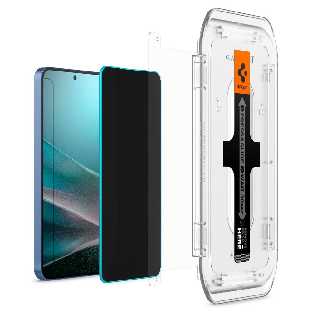 Spigen Samsung Galaxy S24 Plus / S25 Plus Glas.TR Privacy EZ Fit 2.5D 9H Αντιχαρακτικό Γυαλί Οθόνης - 2 Τεμάχια - Clear / Black - AGL09307