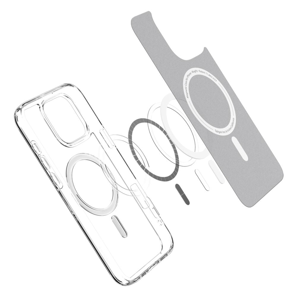 Spigen iPhone 16 Pro Max Ultra Hybrid Mag Σκληρή Θήκη με Πλαίσιο Σιλικόνης Και MagSafe - White
