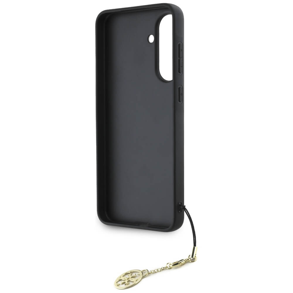 Guess Samsung Galaxy A56 5G - 4G Charms Collection - Θήκη με Επένδυση Συνθετικού Δέρματος - Brown - GUHCSA56GF4GBR