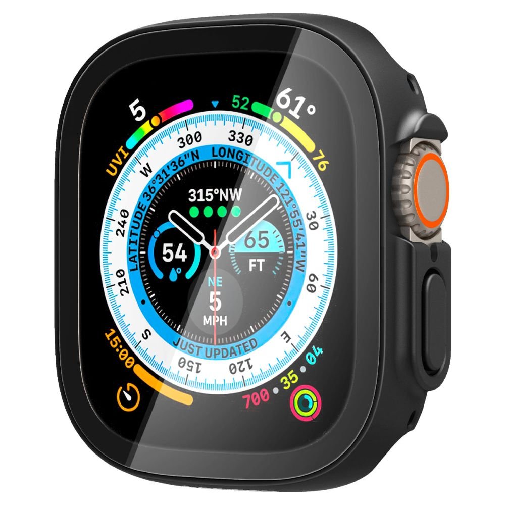 Spigen Θήκη Apple Watch Ultra (1/2/3) - 49mm Thin Fit 360 με Προστασία Οθόνης - Black