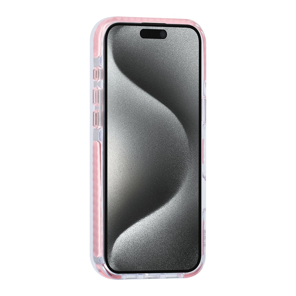 Tuniq iPhone 16 Pro Max - MagSafe Σκληρή Θήκη με Πλαίσιο Σιλικόνης και Λουράκι - Διάφανη / Pink