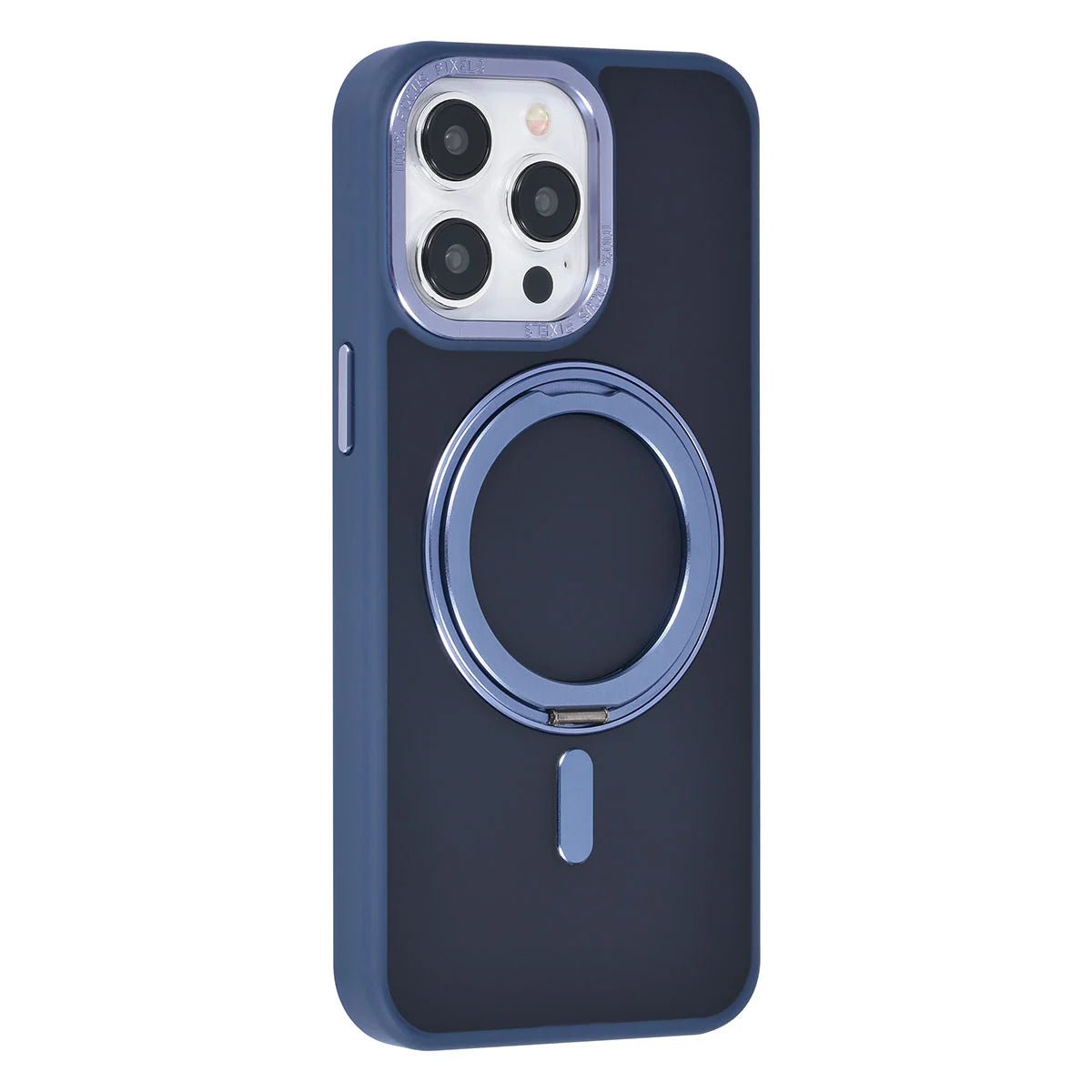 Tuniq iPhone 15 Pro Max - Σκληρή MagSafe Θήκη με Περιστρεφόμενο Δαχτυλίδι Συγκράτησης - Μπλε