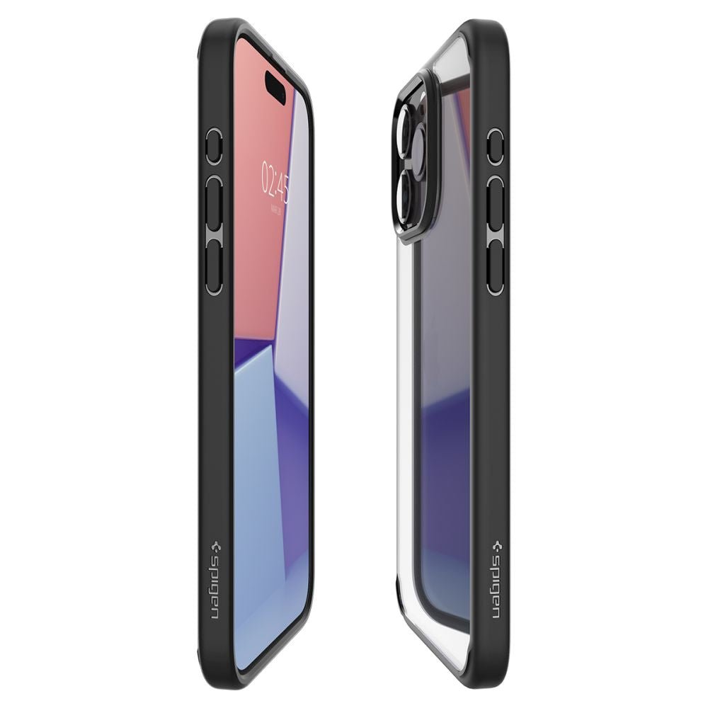 Spigen iPhone 15 Pro Max Ultra Hybrid Σκληρή Θήκη με Πλαίσιο Σιλικόνης - Matte Black