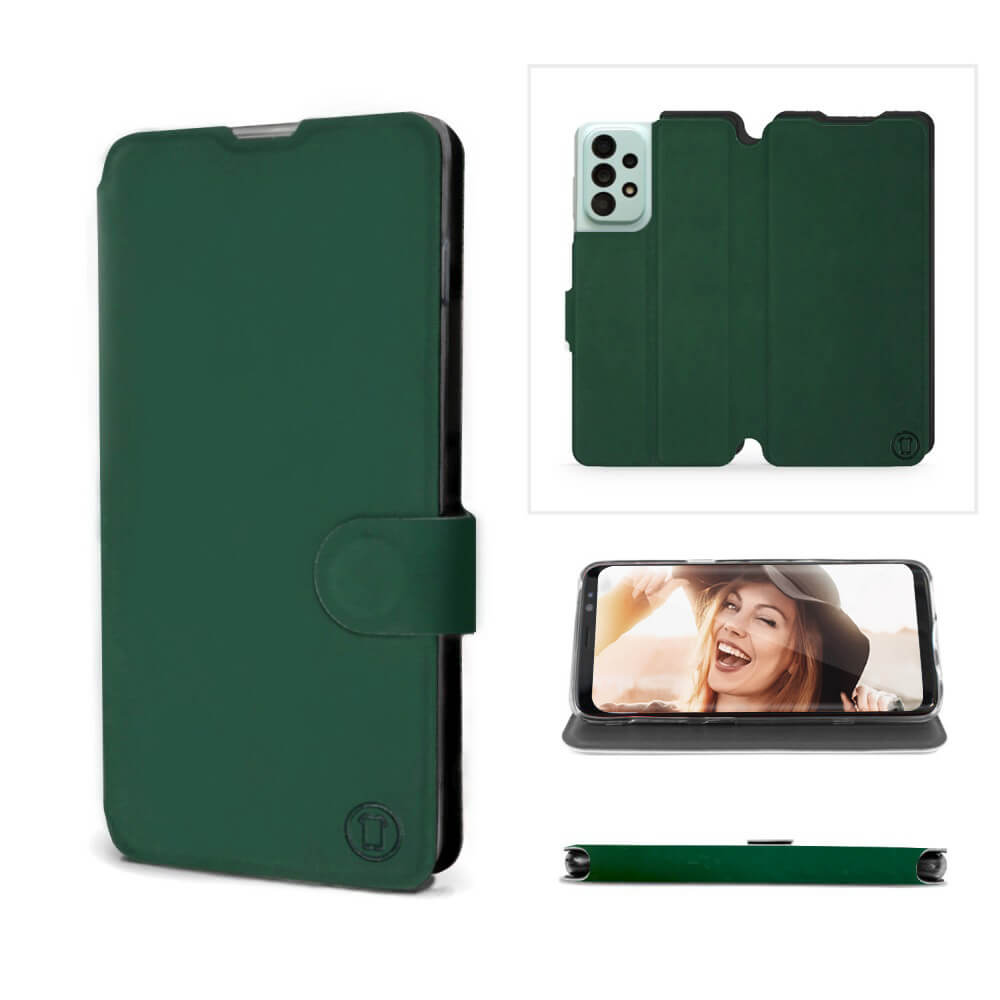 Mobiwear Samsung Galaxy A33 5G Θήκη Βιβλίο Slim Flip - Πράσινη - S_GRB