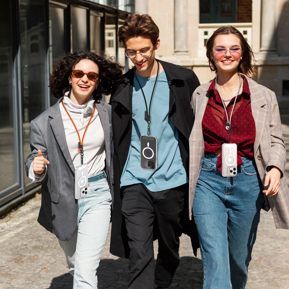 Tech - Protect C1S Rope CrossBody Strap - Universal Λουράκι για Θήκη Κινητού - Chalk / Black