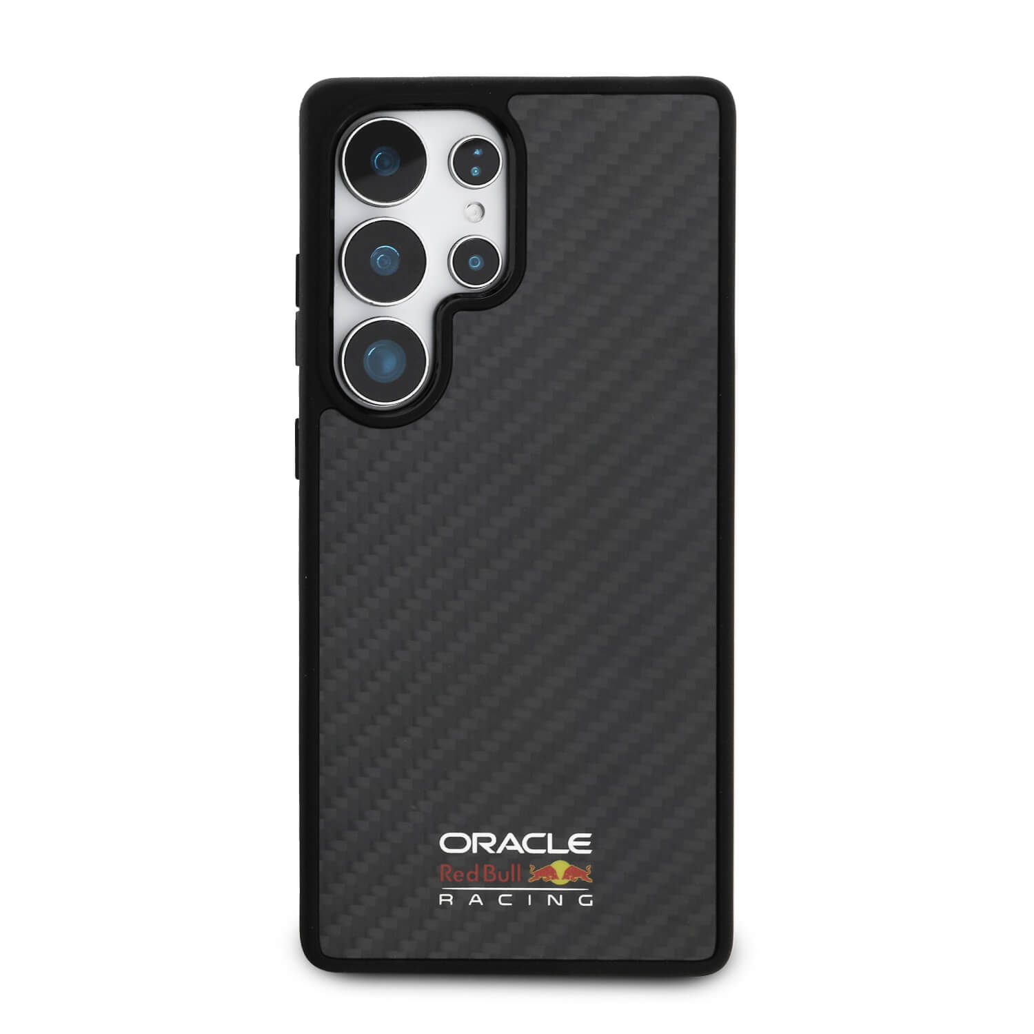 Red Bull Samsung Galaxy S25 Ultra - Real Carbon Fiber Shiny Logo - MagSafe Σκληρή Θήκη με Πλαίσιο Σιλικόνης - Black - RBHMS25L24CFILSK