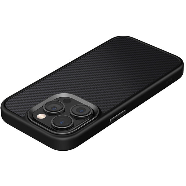 Uniq iPhone 15 Pro Max Keva MagClick Σκληρή Θήκη με Πλαίσιο Σιλικόνης και MagSafe - Black / Carbon Black