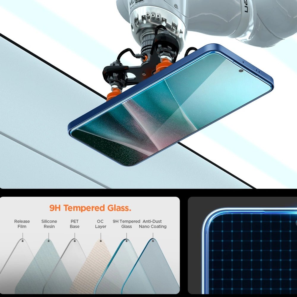 Spigen Samsung Galaxy S25 Edge - Glas.tR EZ Fit Pro - Case Friendly Αντιχαρακτικό Γυαλί Οθόνης - Διάφανο