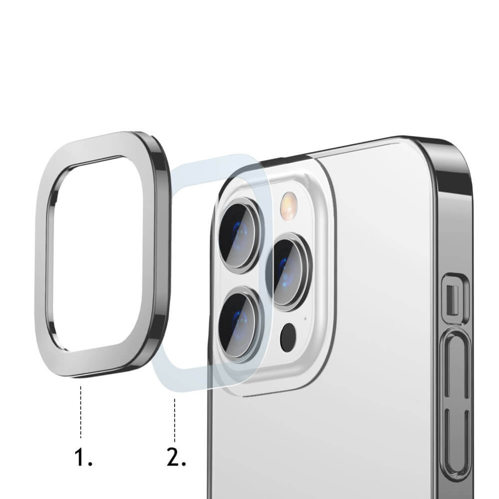 Baseus Glitter Electroplating Σκληρή Θήκη για iPhone 13 Pro Max - Silver - ARMC000512