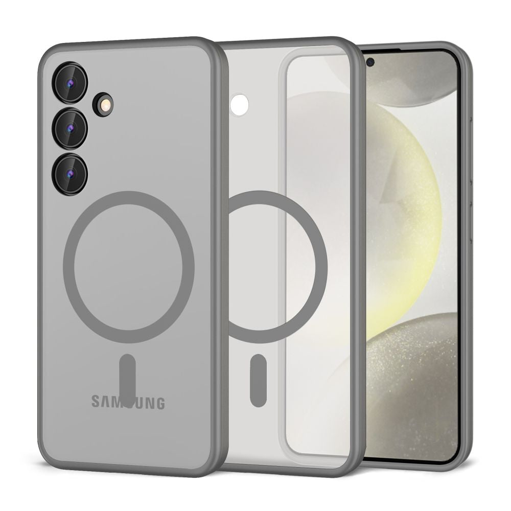 Tech - Protect Samsung Galaxy S24 MagMat Σκληρή Θήκη με Πλαίσιο Σιλικόνης και MagSafe - Matte Titanium