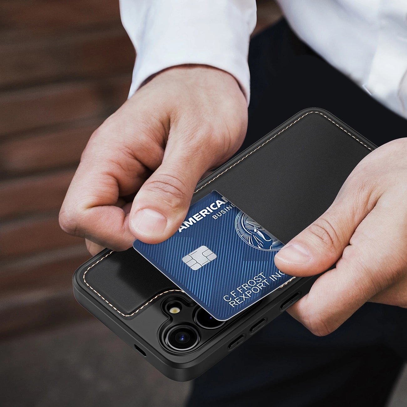 Dux Ducis Samsung Galaxy S24 Rafi II Mag Anti - RFID Θήκη με Υποδοχή για Κάρτες / Stand και MagSafe - Black