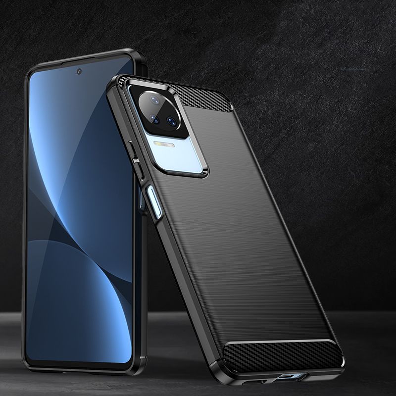 Tech - Protect Xiaomi Poco F4 5G Θήκη Rugged Carbon TPU - Black