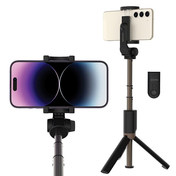 Araree Selfie Stick Pod Τρίποδο με Τηλεχειριστήριο Bluetooth - Black