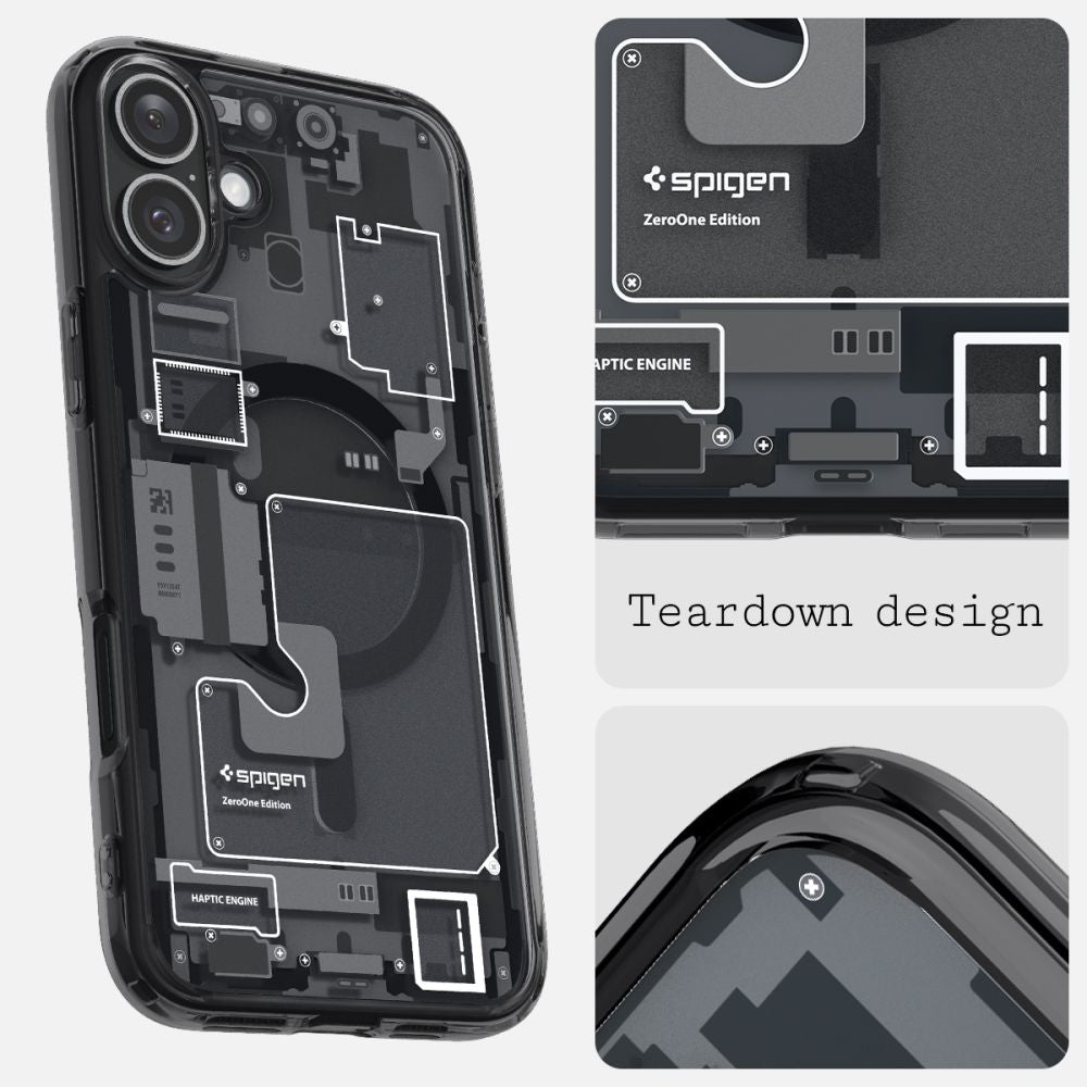 Spigen iPhone 16 Ultra Hybrid Mag Σκληρή Θήκη με Πλαίσιο Σιλικόνης Και MagSafe - Zero One
