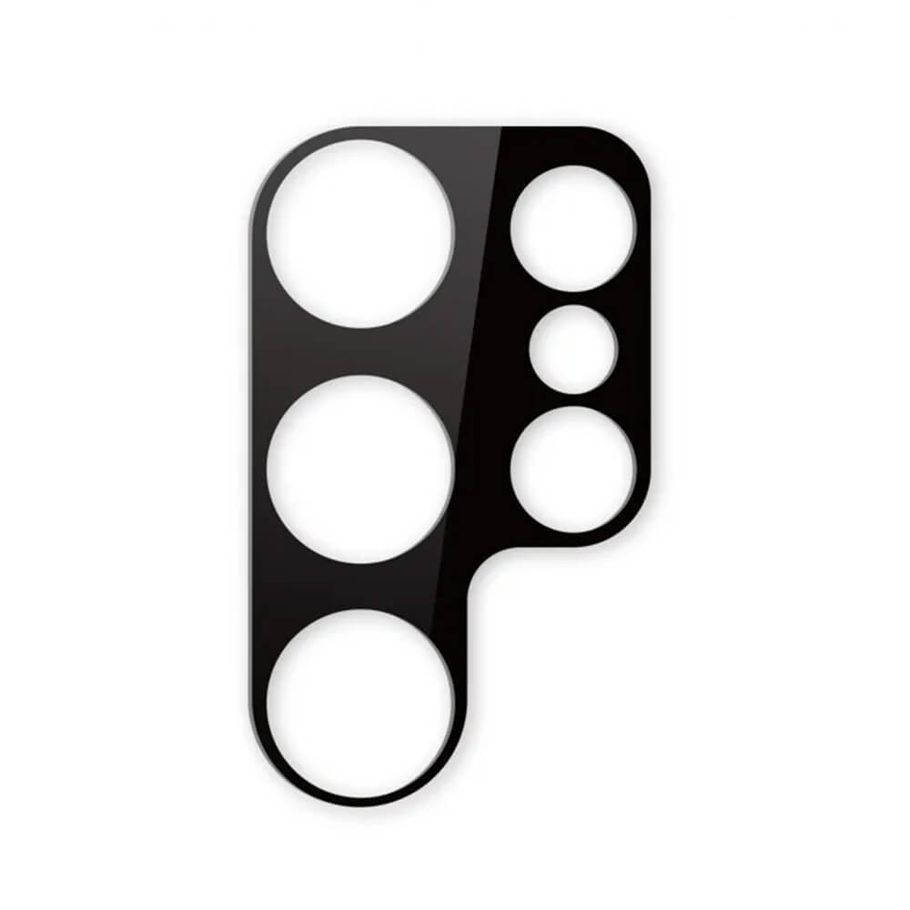 Lito Samsung Galaxy S23 Ultra - S+ Μεταλλικό Προστατευτικό για την Κάμερα με Αντιχαρακτικό Γυαλί - Black