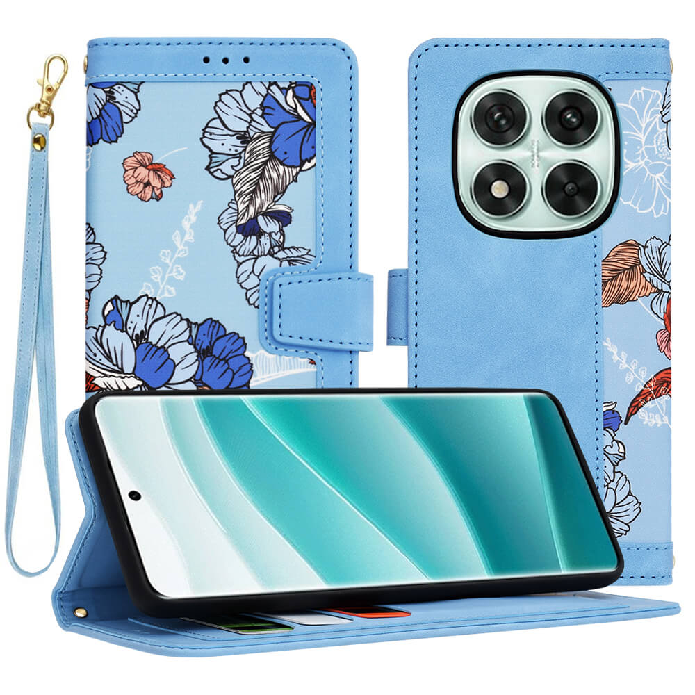 Techsuit Xiaomi Redmi Note 14 Pro 5G / Poco X7 - FlipCraft - Θήκη Πορτοφόλι από Δερματίνη - Vibrant Blue