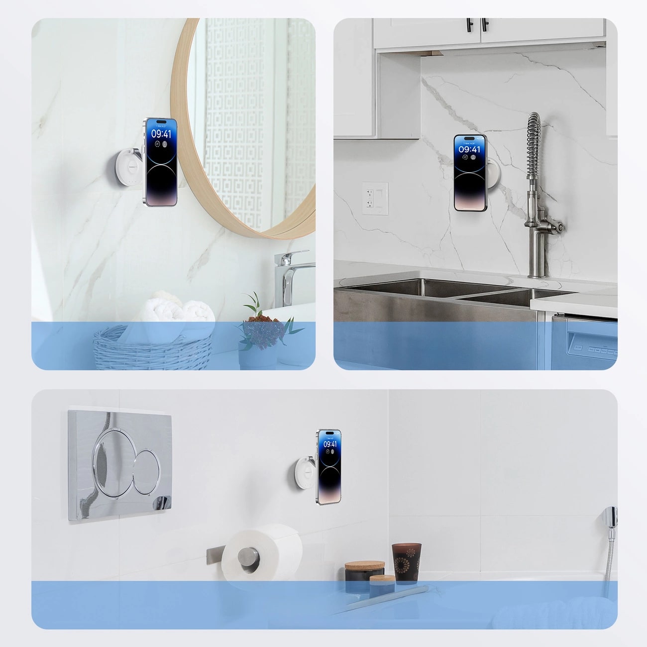 Baseus MagPro Self - adhesive Αναδιπλούμενη Αυτοκόλλητη Μαγνητική Βάση Στήριξης Κινητού - White - B10564101211 - 00