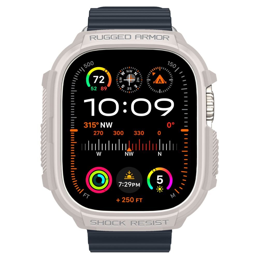 Spigen Θήκη Apple Watch Ultra (1/2/3) - 49mm Rugged Armor - Dune Beige