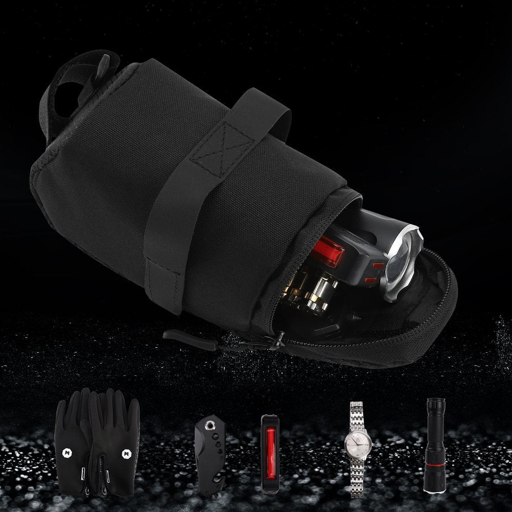 Wozinsky Bike Saddle Bag - Τσάντα Αποθήκευσης για Σέλα Ποδηλάτων 0,6L - Black - WBB8BK