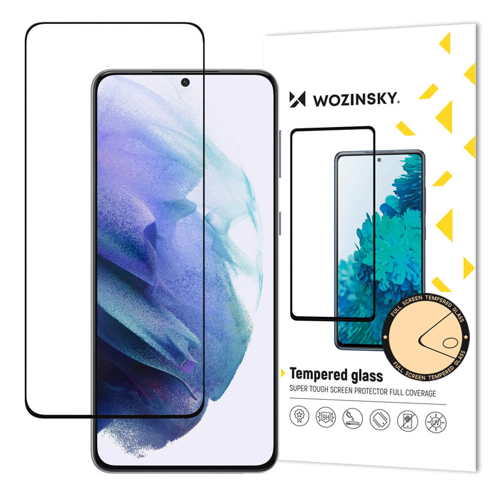 Wozinsky Samsung Galaxy S22 Plus 9H Case Friendly Full Screen Full Glue Tempered Glass Αντιχαρακτικό Γυαλί Οθόνης - Black