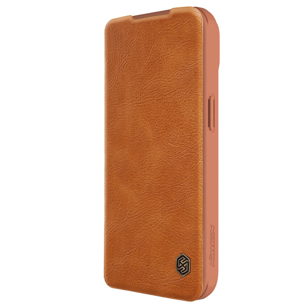 Nillkin iPhone 15 Qin Pro Leather Θήκη Βιβλίο με Κάλυμμα για την Κάμερα - Brown