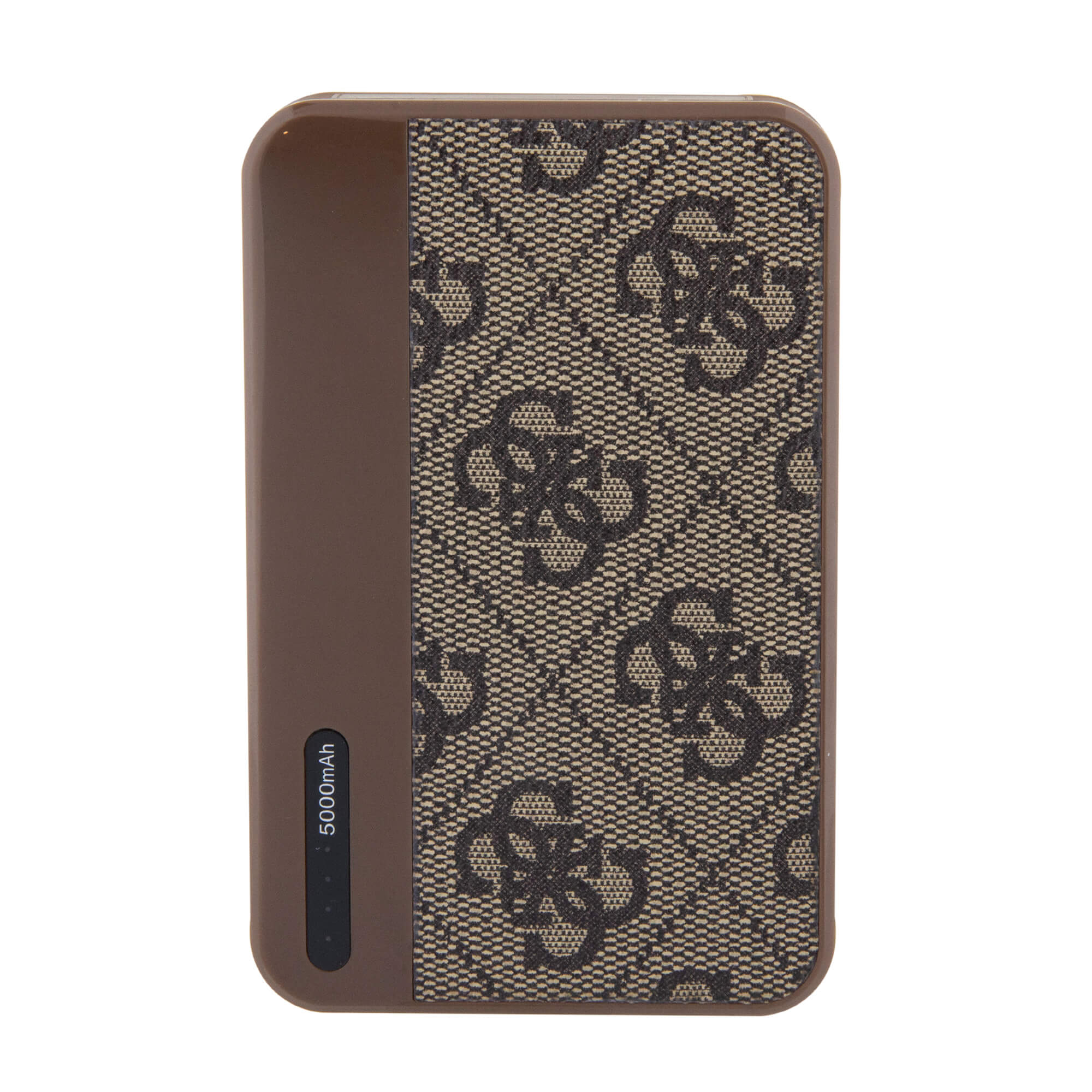 Guess PowerBank 15W - 4G Leather Metal Logo - 5000 mAh - Brown - GUPB5LP4GEGW