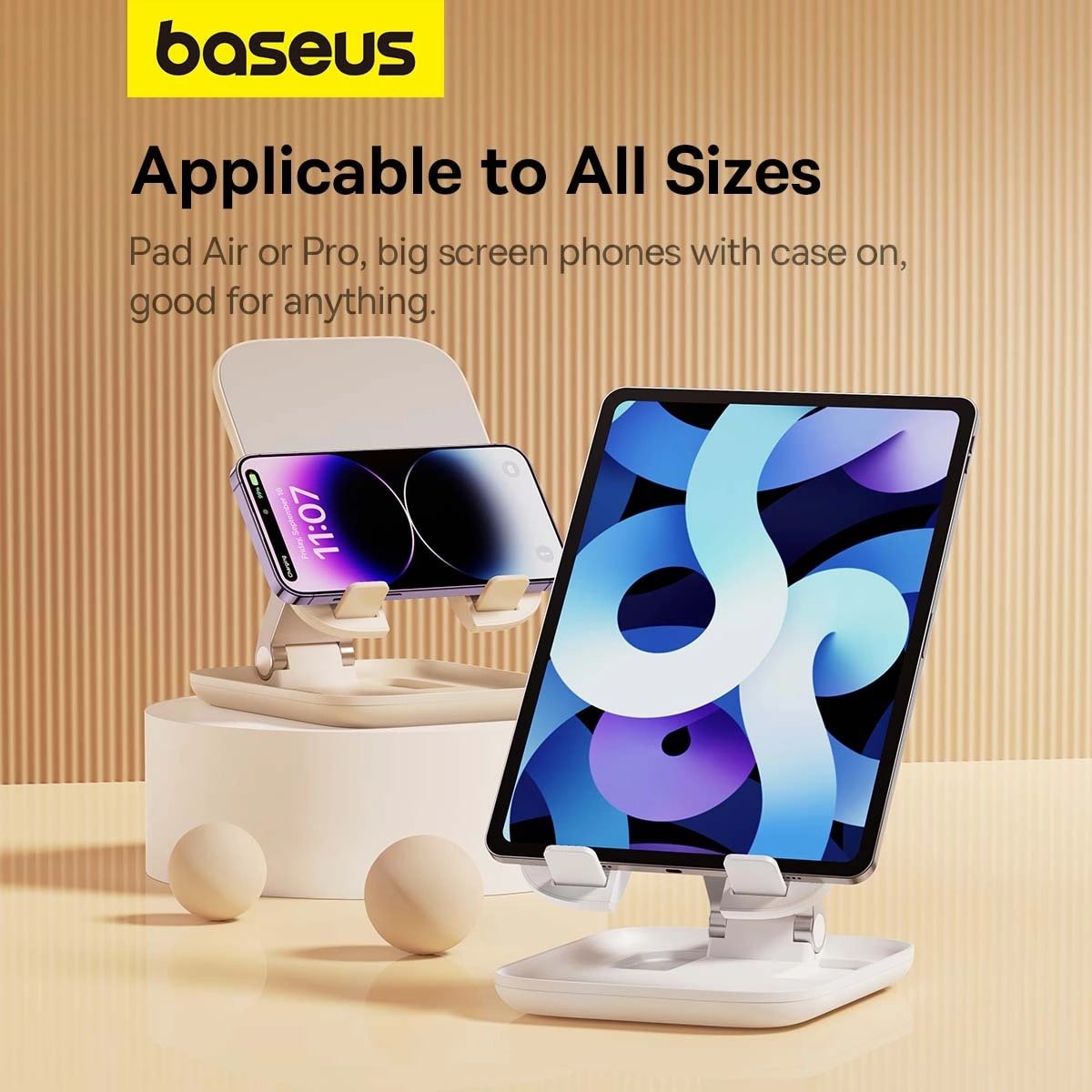 Baseus BS - HP009 Seashell Series Αναδιπλούμενη Βάση Στήριξης Tablet - Pink