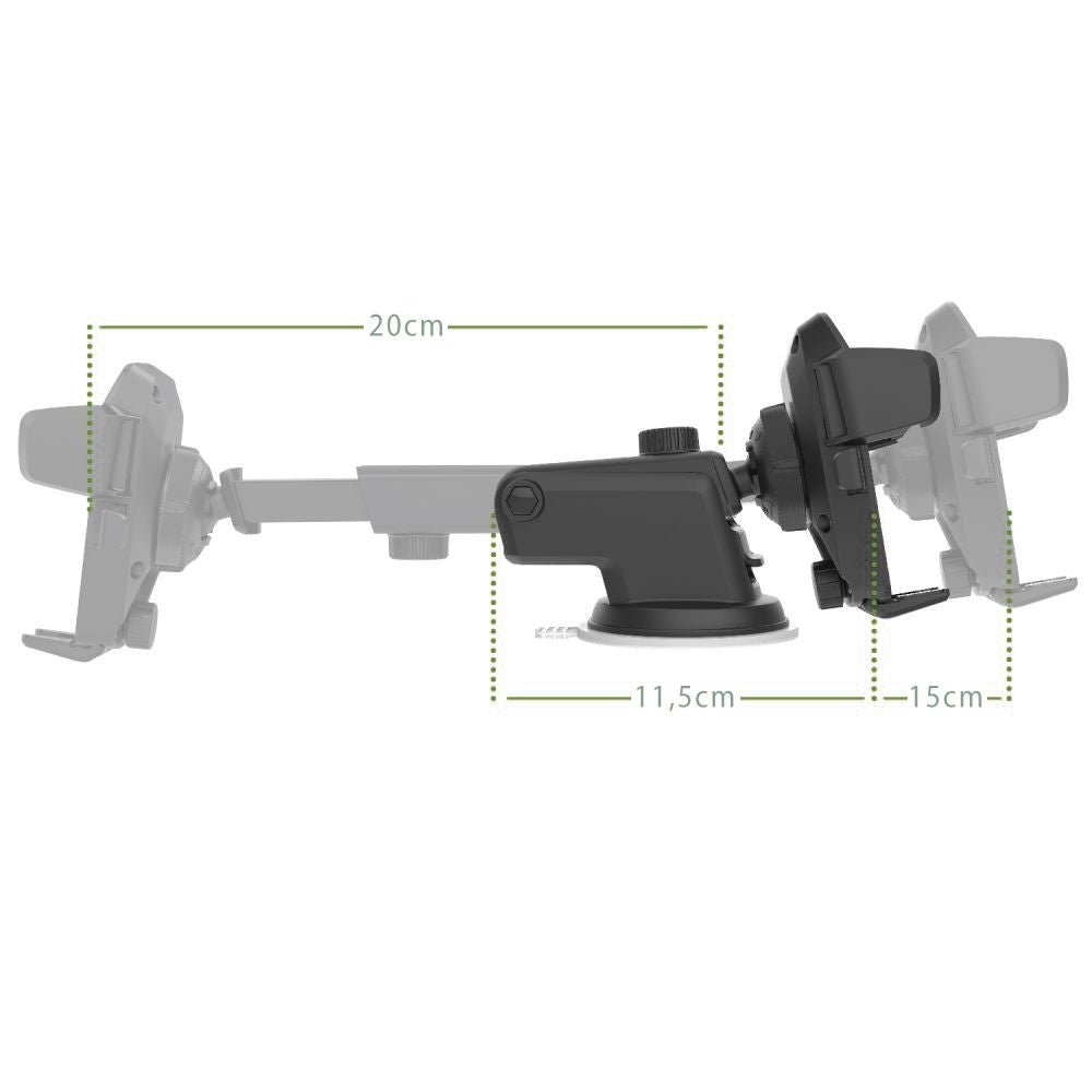 Tech - Protect Universal Dash and Windshield Βάση Στήριξης Κινητών για το Αυτοκίνητο - Black
