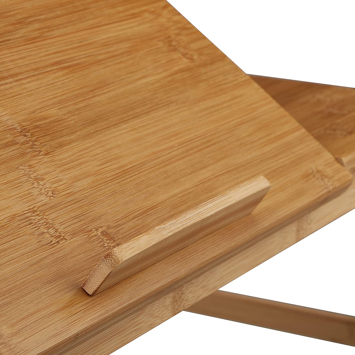 Relaxdays XL Ξύλινη Βάση Στήριξης Laptop με Ρυθμιζόμενο Ύψος και Συρτάρι - Natural - 4052025222185