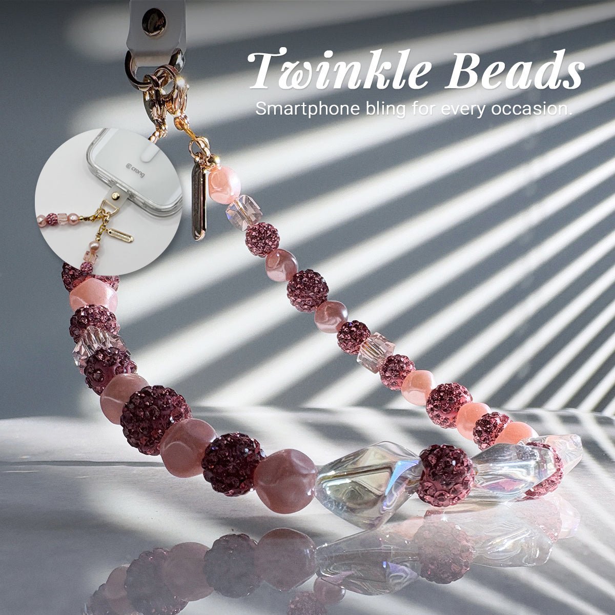 Crong Phone Charm - Λουράκι Κινητού για τον Καρπό - Twinkle Beads