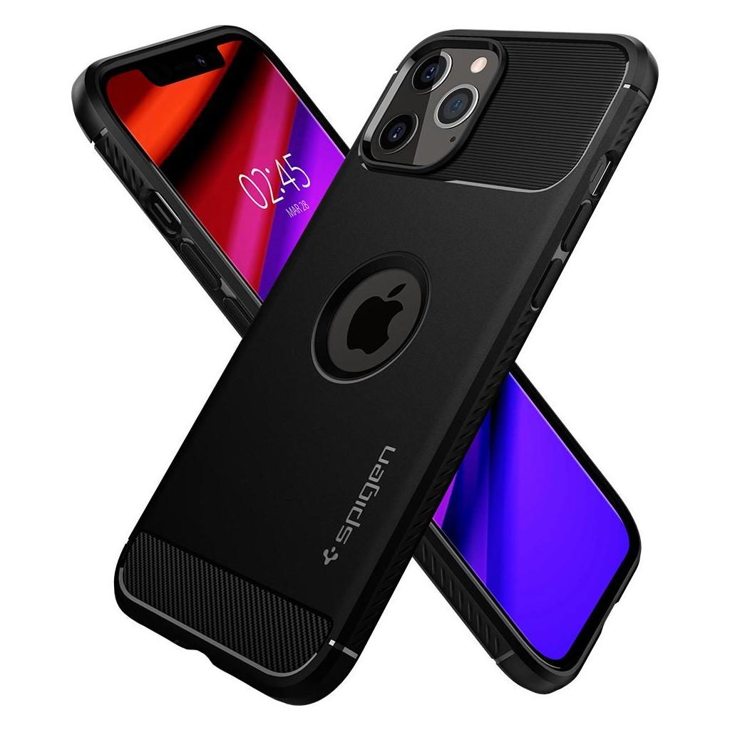 Spigen iPhone 12 / iPhone 12 Pro Θήκη TPU Rugged Armor - Matte Black