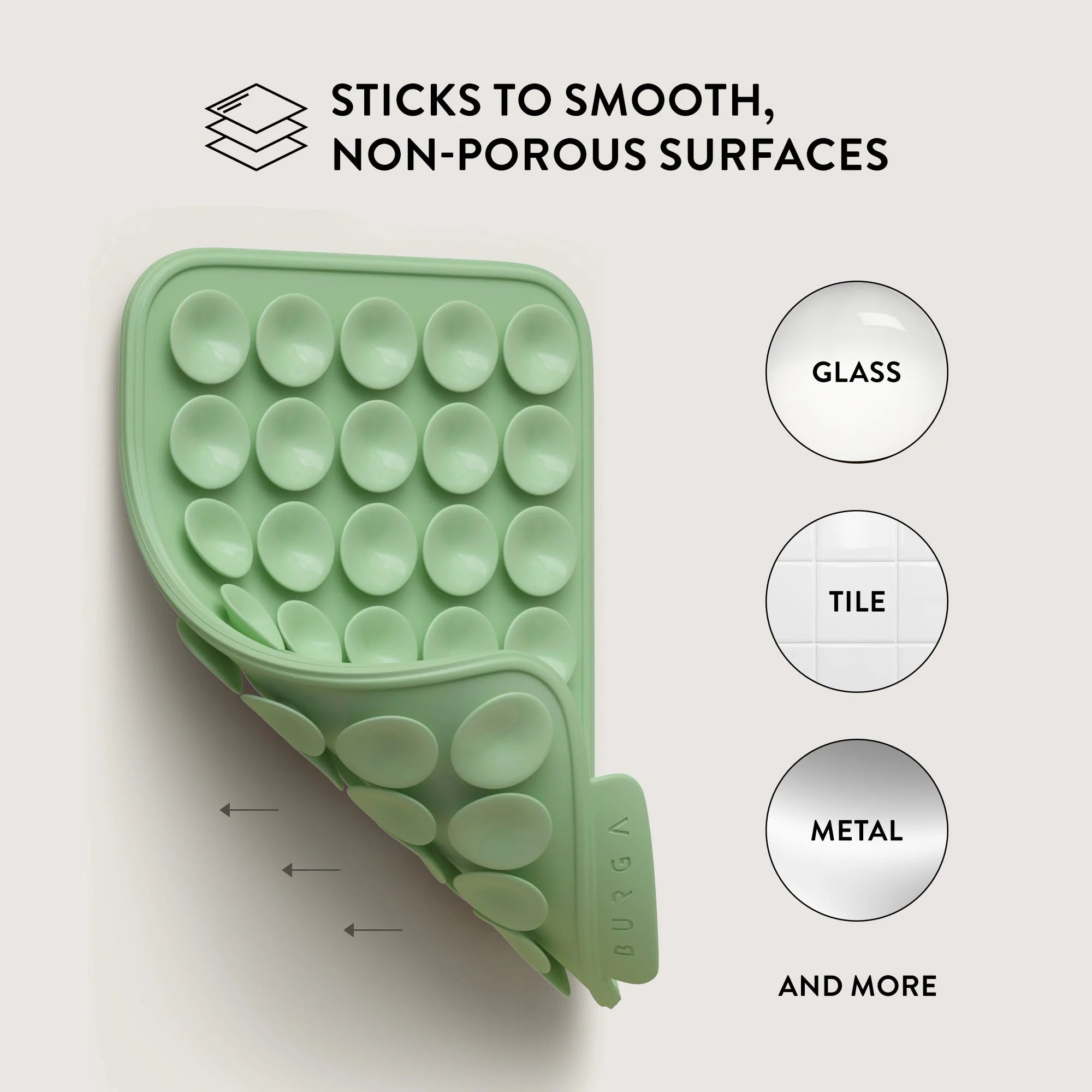 Burga StickPad Αξεσουάρ Στερέωσης Κινητού με Ενσωματωμένες Βεντούζες - Mint