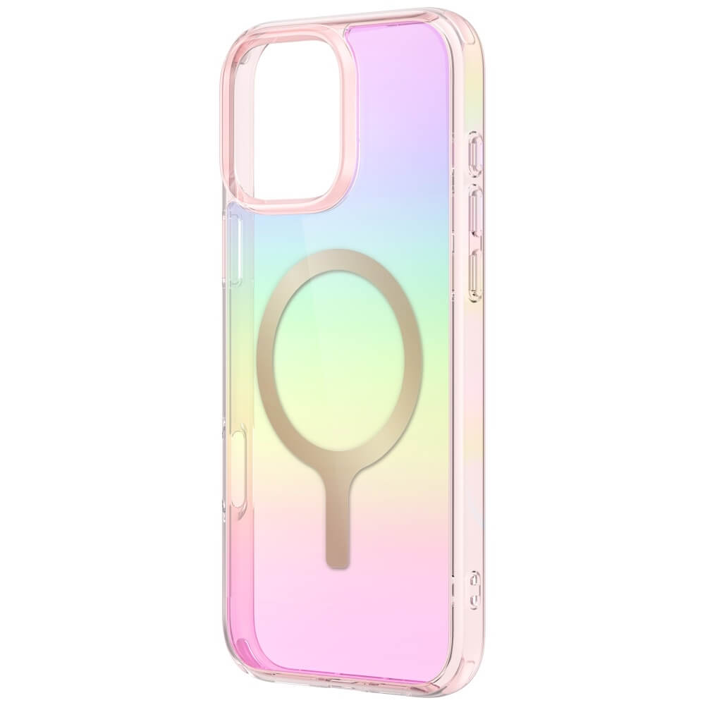 Uniq iPhone 16 Pro - Iridescia - Σκληρή Θήκη με Πλαίσιο Σιλικόνης και MagSafe - Pink Prism