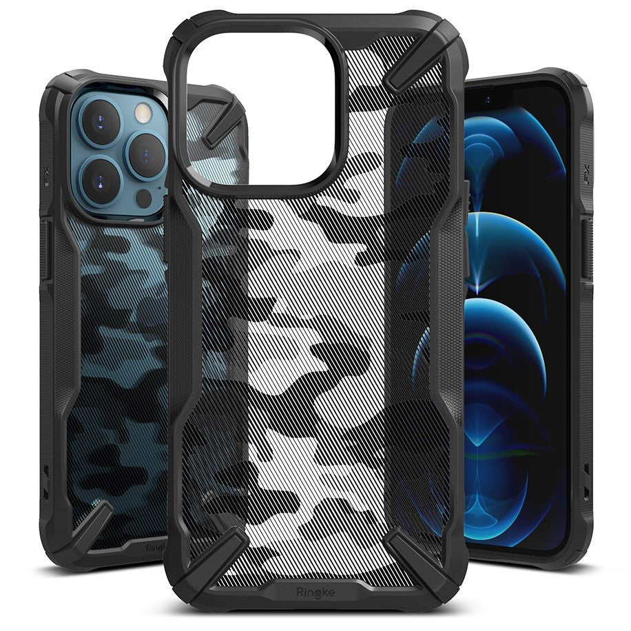 Ringke iPhone 13 Pro Fusion X Σκληρή Θήκη με Πλαίσιο Σιλικόνης - Black - Camo