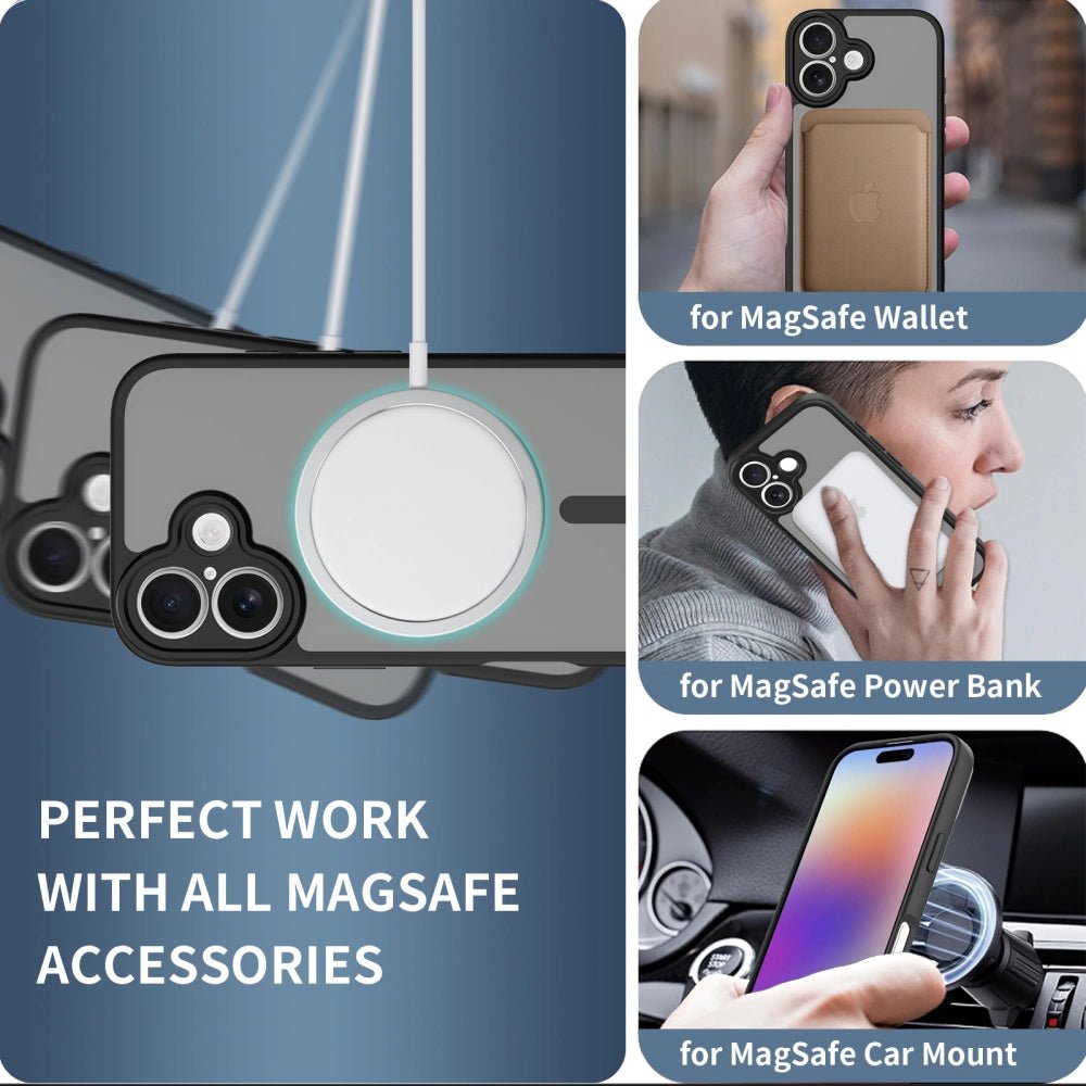 Tech - Protect iPhone 17 BasicMag - Σκληρή Θήκη με Πλαίσιο Σιλικόνης και MagSafe - Matte Black