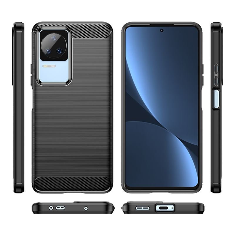Tech - Protect Xiaomi Poco F4 5G Θήκη Rugged Carbon TPU - Black