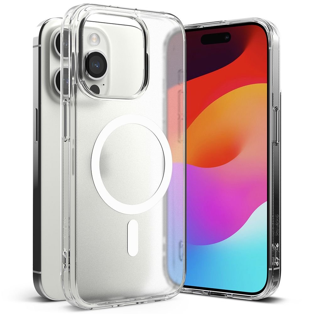Ringke iPhone 15 Pro Max Fusion Σκληρή Θήκη με Πλαίσιο Σιλικόνης και MagSafe - Matte Clear