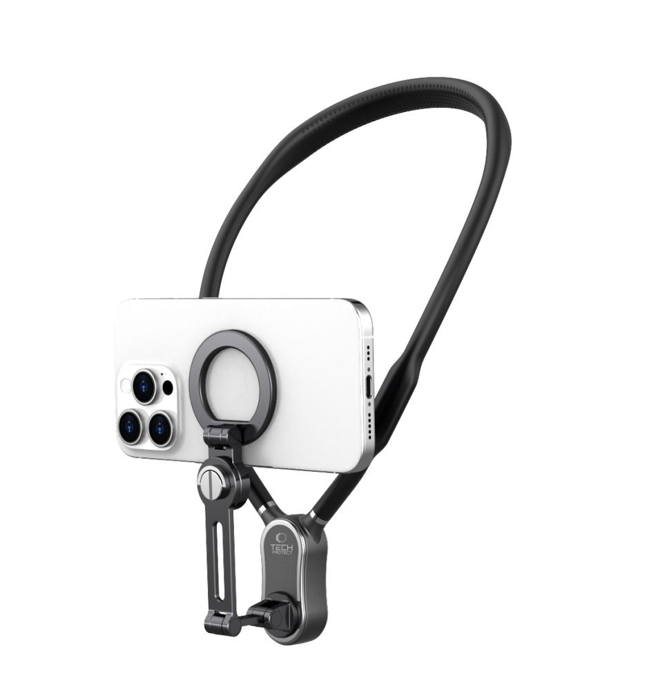 Tech - Protect AC100 Neck Holder - Βάση Στήριξης Κινητού με MagSafe για το Λαιμό - Black