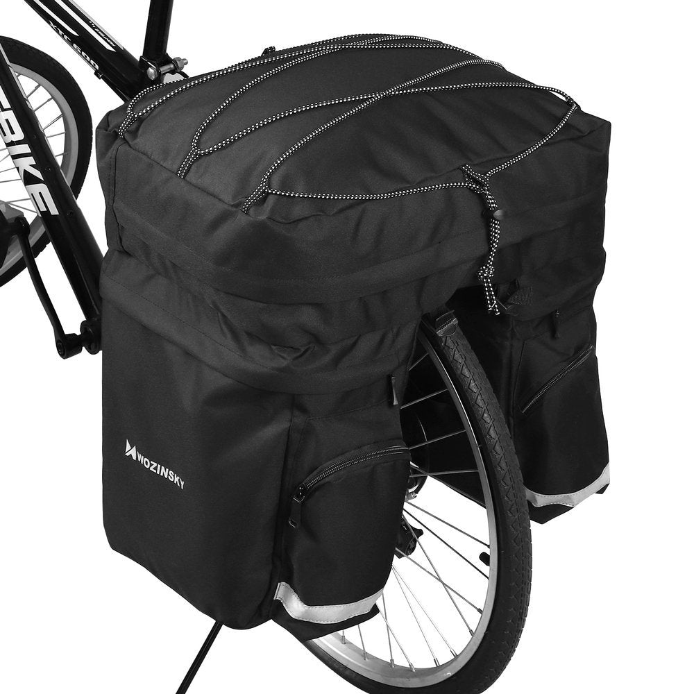 Wozinsky Bicycle Bike Pannier Bag - Τσάντα Αποθήκευσης για Σχάρα Ποδηλάτου 60L - Black - WBB13BK